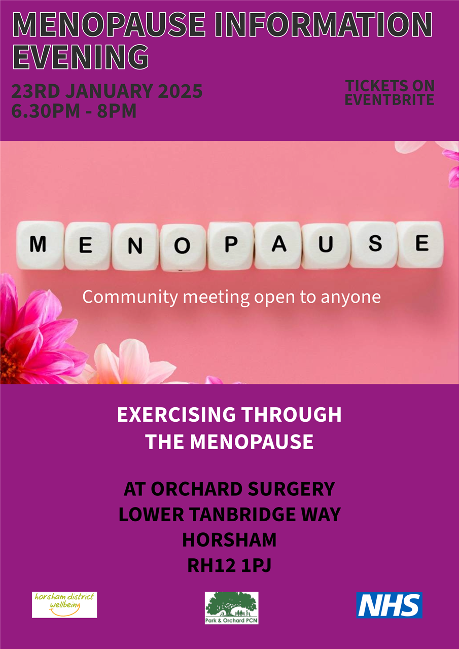 Jan 2025 Menopause Evening